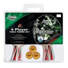 Warrior 4 Player Table tennis Set RRP $39.99