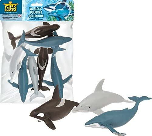 Wild Republic Polybag Whales & Dolphin 7pcs Figures