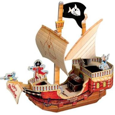 pirate ship kit as a pen holder by Capt'n Sharky