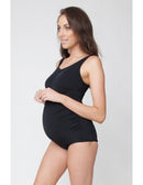 RIPE | MATERNITY Racer black swimsuit