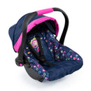 Bayer | Limited Deluxe Doll Car Seat with Canopy - Navy Mermaid