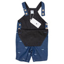 Korango | Baby Kombi Van Embroidered Shortalls - Denim Blue