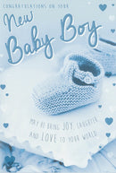 DELUXE -  NEW BABY BOY ( BOOTIES)