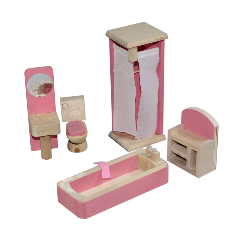 Wooden Dolls House Furniture - Bathroom