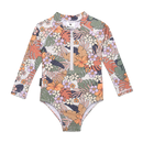 Crywolf | Long Sleeve Swimsuit-Tropical Floral