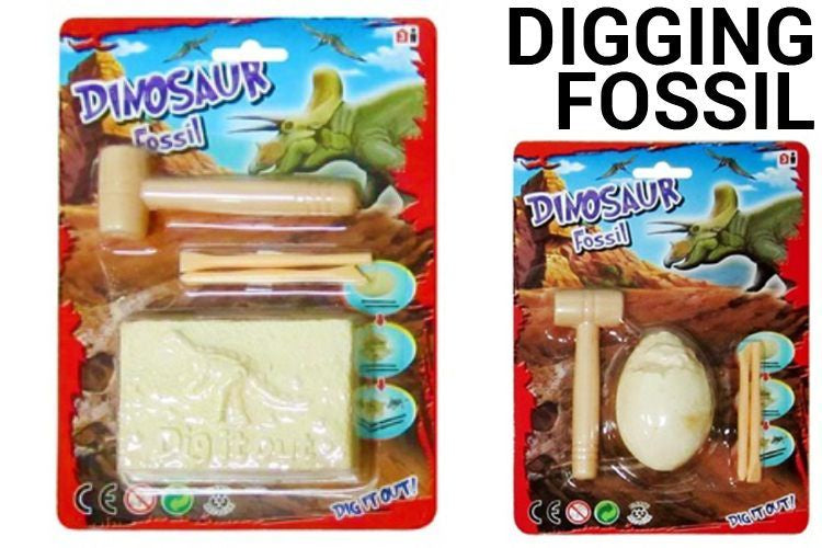 3pce Dig It Out Dinosaur Fossil