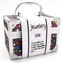 Metal Jewellery Box Med Colours - Asstd