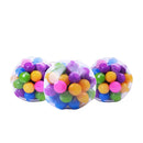 DNA Colorful Beads Squishy Rainbow Stress Ball Fidget Toy