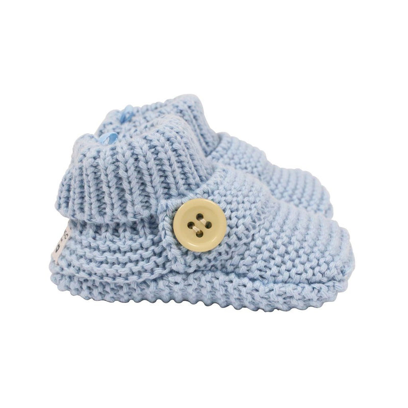 Korango | Knitted Booties-Blue