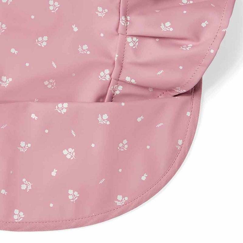 Snuggle Hunny | Pink Fleur Frill Snuggle Bib