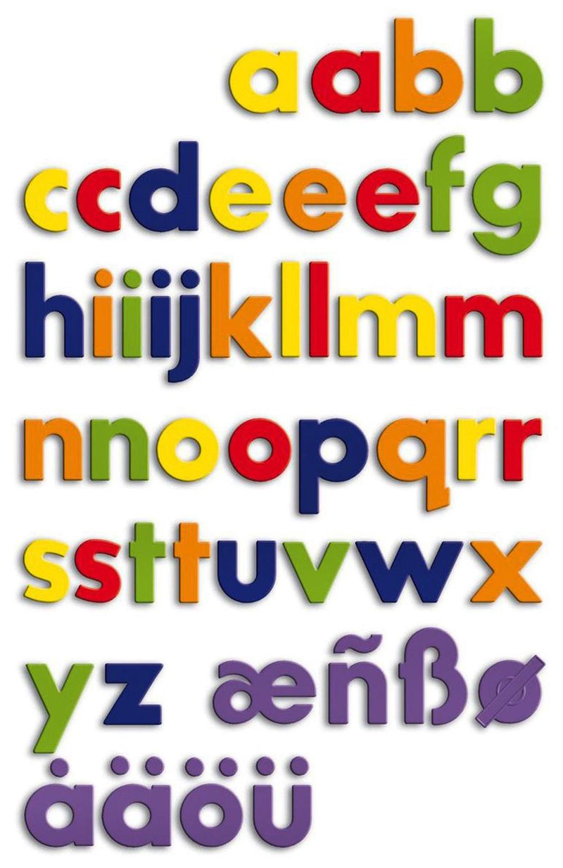 Quercetti Magnetic Lowercase Letters, 48 Piece