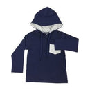 Korango Hooded Long Sleeve Cool & Classy Top - Dark