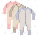 Korango | Panda Zip Baby Romper -Grey