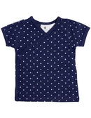 Korango Forest Friends Organic Spot Top - Navy