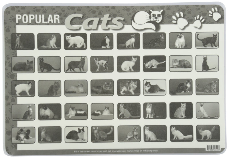 Learning Placemats –   Popular  Cats