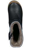 Richter navy leather boot - Girls