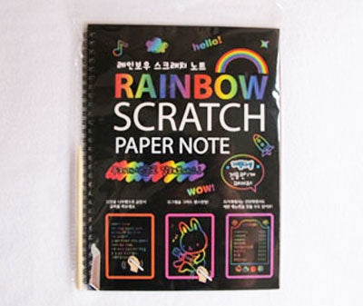 Rainbow Scratch Paper Note