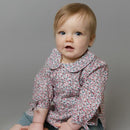 Love Henry Baby Girl's Blue & Pink Floral shirt
