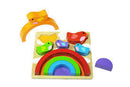 Bird and Rainbow Puzzle Wooden | Kiddie connect