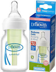 Dr Brown's | Narrow 60ml Single Bottle with Level 1 teat