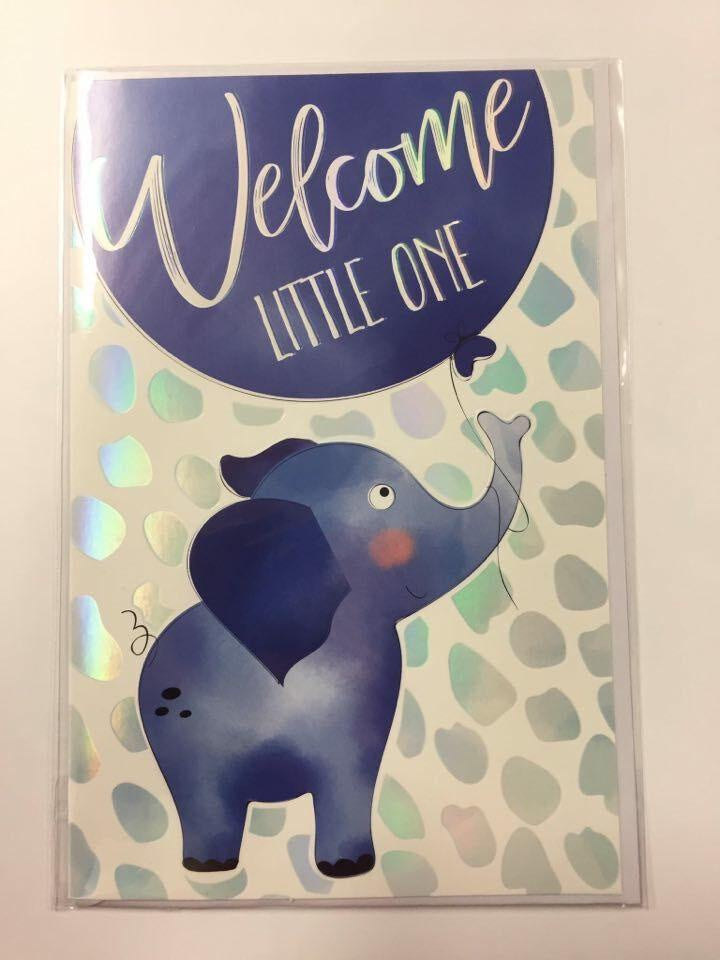 "Welcome Little One" Baby Boy Card