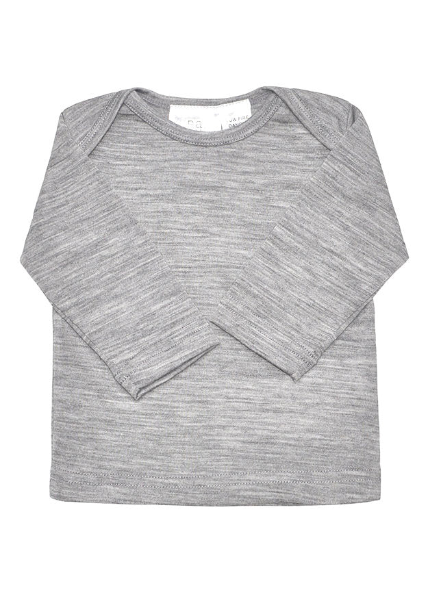 Babu | Merino Grey long sleeve top