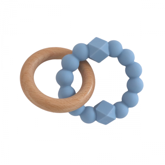 Jellystone | Moon Teether - Soft Blue
