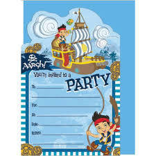 Disney Jake the Pirate Invitations Pack of 16 | Artwrap
