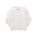 White frill cardi