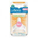 Dr Browns | Options+ W/N Teats 2pk - Premmie Flow