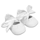 Baby Girls Pearl Fabric Shoes - Pink or White