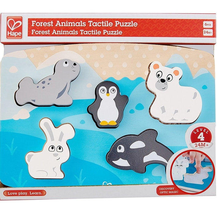 Hape | Polar Animal Tactile Puzzle
