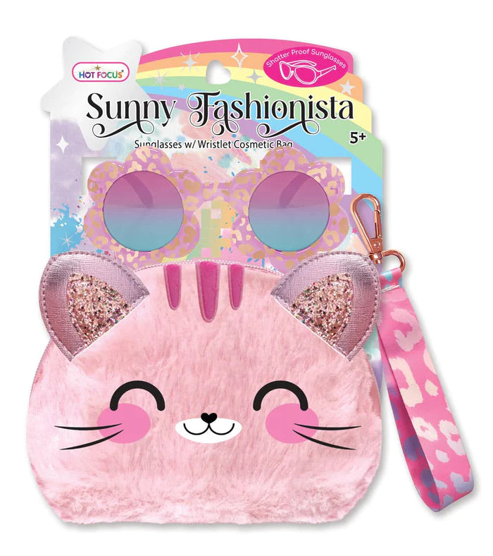 Sunny Fashionista Sunglasses w/Wristlet - Caticorn