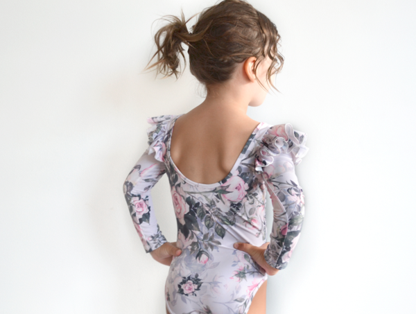 Little Hearts |  PINK ROSE | LONGSLEEVE DOUBLE FRILL LEOTARD  RRP $ 59.99  SPECIAL