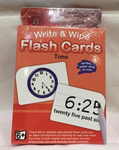 LCBF | Write & Wipe Flash Cards - Time