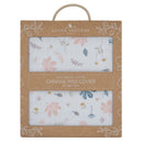 Living Textiles | Organic Cotton Change Pad Cover - Botanical Blush