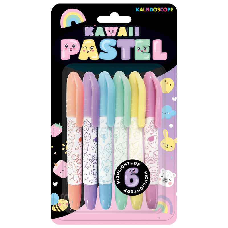 Kaleidoscope Kawaii Pastel Markers - 6pk