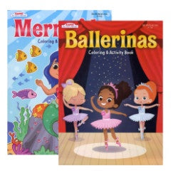 Mermaids or Ballerina Colouring & Activity  Book