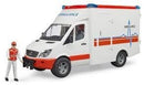BRUDER | MB Sprinter Ambulance + driver & L&S module