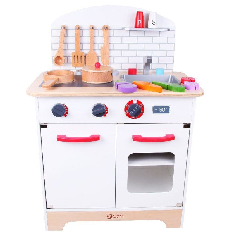 Classic World | Wood Play Kitchen RRP $199.99