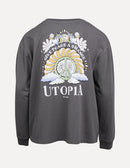 Eve Girl  Utopia Long Sleeve Tee - Charcoal  RRP $44.95  SPECIAL