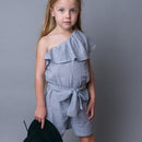 LOVE HENRY Girls Rosie One Shoulder Playsuit - Stripe