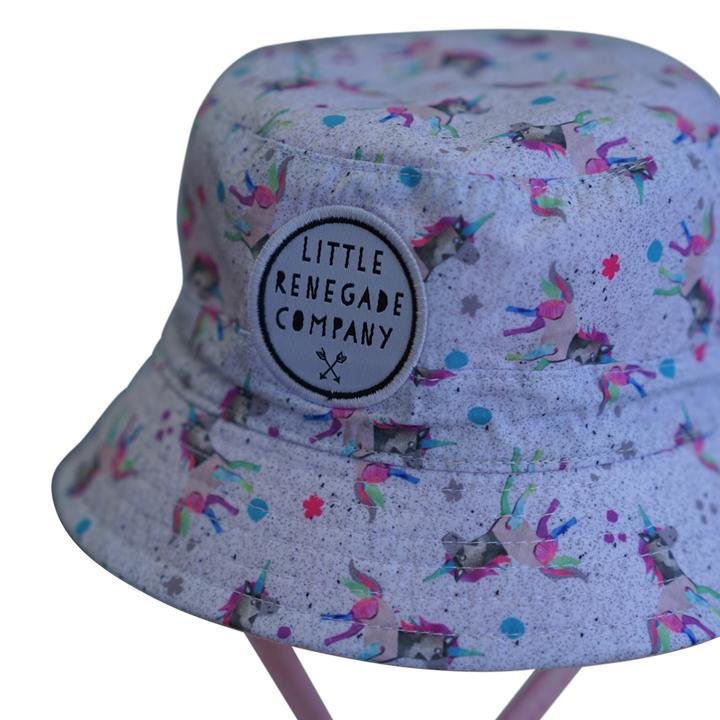 Little Renegade | Reversible Bucket Hat -Unicorn
