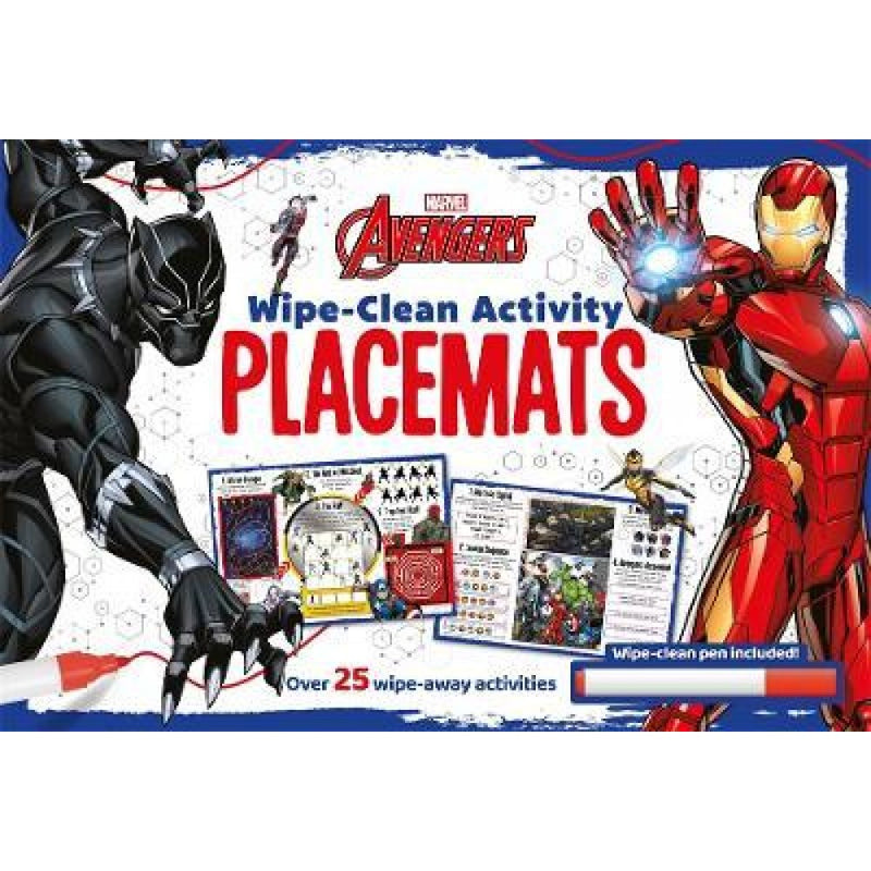 Marvel Avengers Wipe-clean Activity Placemats