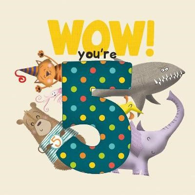 Back WOW! You're Five birthday book