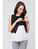 Ripe Maternity | Skyler Crossover Sleeveless Woven Maternity & Nursing Blouse