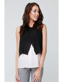 Ripe Maternity | Skyler Crossover Sleeveless Woven Maternity & Nursing Blouse