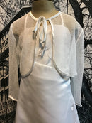 Bamboo | Children's Wear white Mesh Bolero Jacket