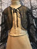 Bamboo | Children's Wear Black Mesh Bolero Jacket