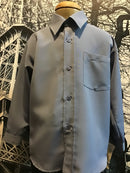 Bamboo Blue Boys Formal Shirt - Assorted Sizes RRP $49.99